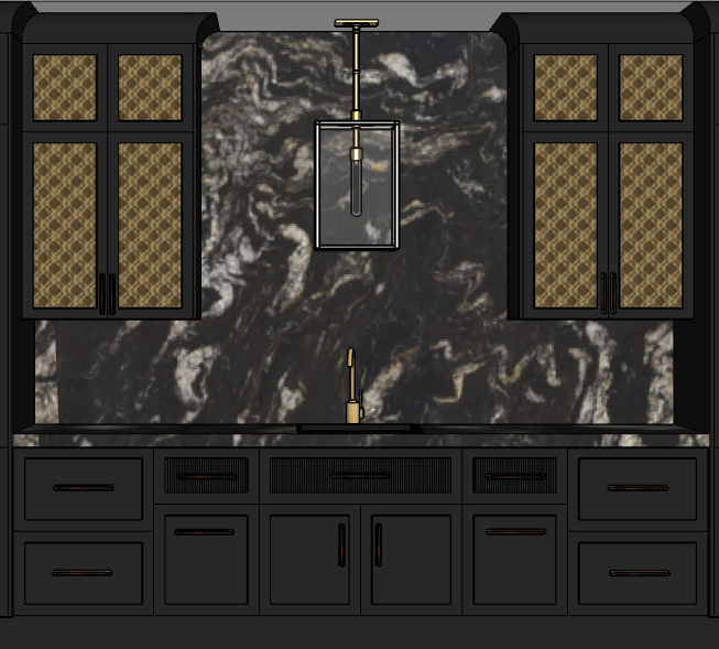 glenning valley dark kitchen